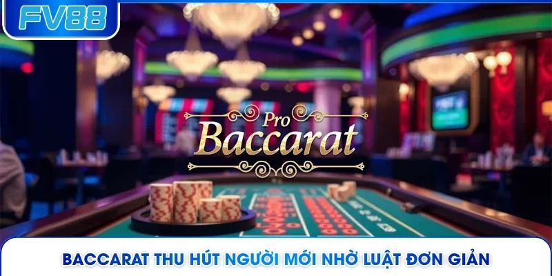 Baccarat thu hút người mới nhờ luật đơn giản 